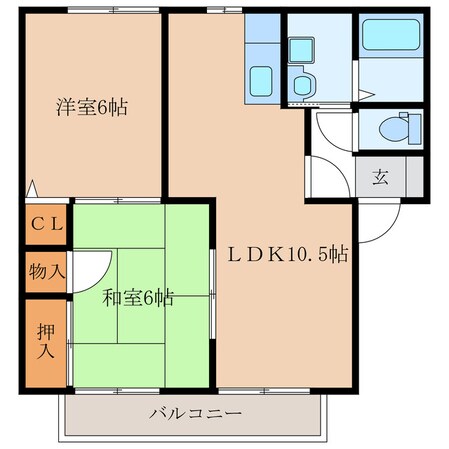 パークヒルズ小羽山Ｂ・Ｃ・Ｄの物件間取画像